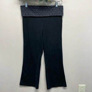 Alo Air.Land.Ocean. Yoga Coolfit Foldover Crop Flare High Rise Leggings S